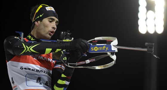 PAN SMOLA. Francouzský biatlonista Martin Fourcade ztratil zpackanou stelbou