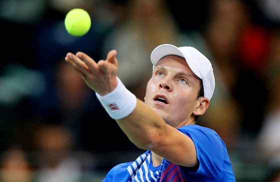 Tomá Berdych ve finále Davis Cupu-