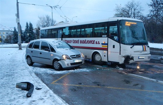 Ped sedmou ranní se stala nehoda na Lidické tíd v eských Budjovicích....