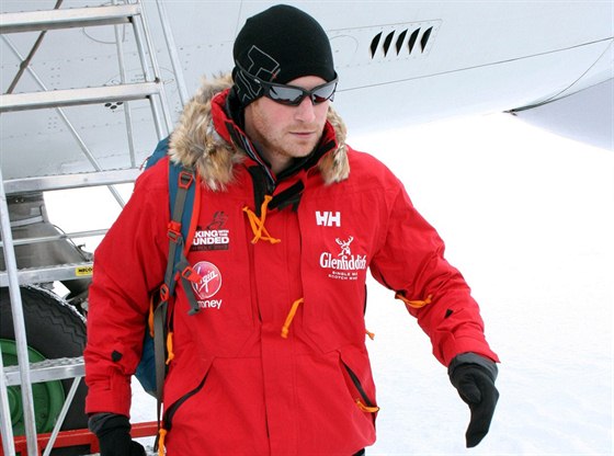 Princ Harry na Antarktidě (22. listopadu 2013)
