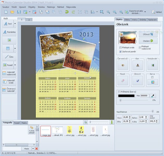 Photo Calendar Studio 2014 iDNES.cz