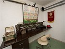 Muzeum studené války v protiatomovém krytu hotelu Jalta. Odposlechová místnost.