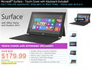 Bezkonkurenní cena tabletu Surface RT v obchodu Micro Center.