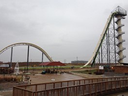 V zábavním vodním parku Schlitterbahn v Kansas City  se staví nejvyí a...