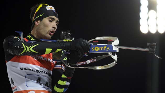 PAN SMOLA. Francouzský biatlonista Martin Fourcade ztratil zpackanou stelbou