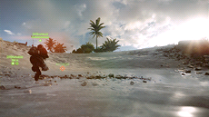 Obrázek ze sólo hry v Battlefieldu 4.
