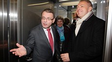 Lubomír Zaorálek, Bohuslav Sobotka, Alena Gajdková a Milan Chovanec z SSD...