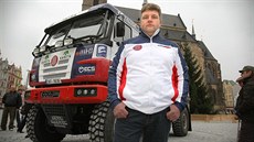 Jezdec Martin Kolomý pedstavil v Plzni Tatru pro Rallye Dakar, která stratuje...