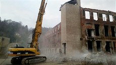 Zaala demolice areálu Tepny v Náchod (25.11.2013).