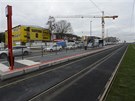 Rekonstrukce tramvajové trat a vozovky v Evropské ulici.