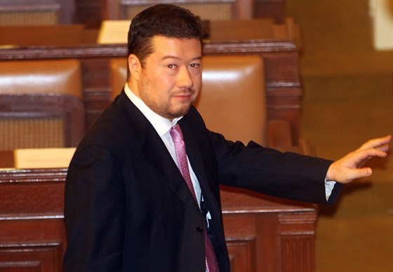 Poslanec Tomio Okamura ve Sněmovně