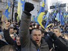 Ukrajinci protestují proti své vlád a za integraci zem do Evropské unie (3....