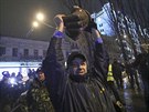 Na protivládní demonstraci v centru Kyjeva se sely statisíce lidí. Akci...