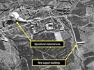 Satelitní snímek severokorejského pracovního táboru (listopad 2012)