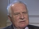 Václav Klaus hodnotil v rozhovoru pro eskou televizi hodnotil souasnou