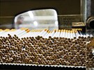 Továrna na cigarety firmy Philip Morris R, a.s. v Kutné Hoe.