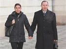Kateina Pancová a Petr Kott pili v úterý k soudu ruku v ruce, poprvé od...