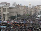 Protesty v centru Kyjeva. (1. 12. 2013)