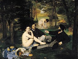 Édouard Monet - Snídan v tráv