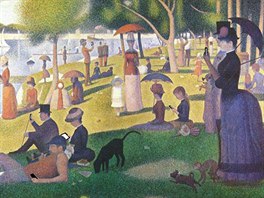 Georges Seurat - Nedlní odpoledne na ostrov La Grande Jatte.