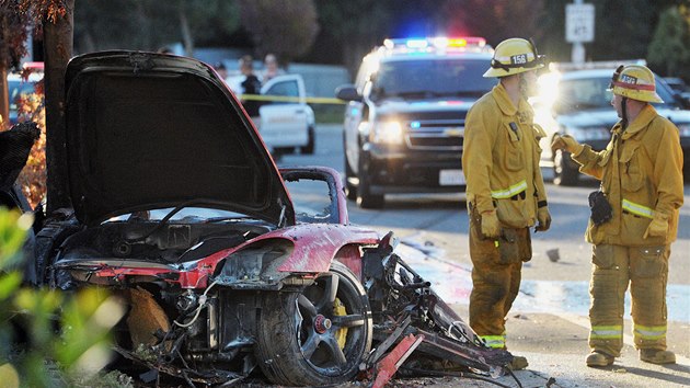 Herec Paul Walker zemel pi automobilov nehod u Los Angeles v Kalifornii (30. listopadu 2013).