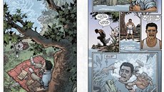 Ukázka z první kapitoly komiksu Zámek a klí: Hlavohrátky