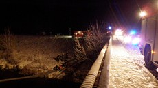 Na rychlostní silnici R52 u Pohoelic na Brnnsku havaroval v sobotu krátce po...