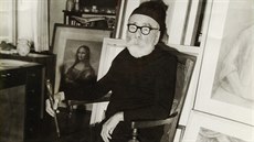 Jan Zrzavý ve svém ateliéru