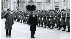Václav Havel krátce po svém zvolení �eskoslovenským prezidentem 29. prosince...