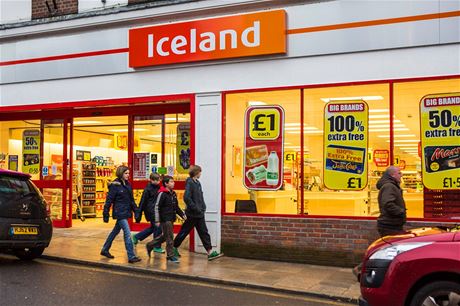 Supermarket Iceland v britském Blandfordu