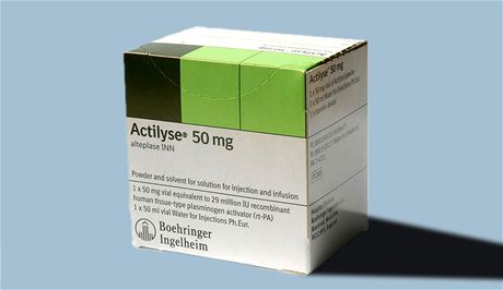 Lék Actilyse byl jedním z tch, na které se vztahoval doasný zákaz vývozu ministra zdravotnictví.