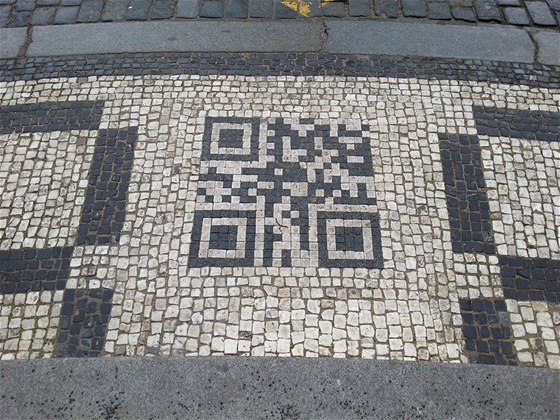 QR kód na Mariánském námstí