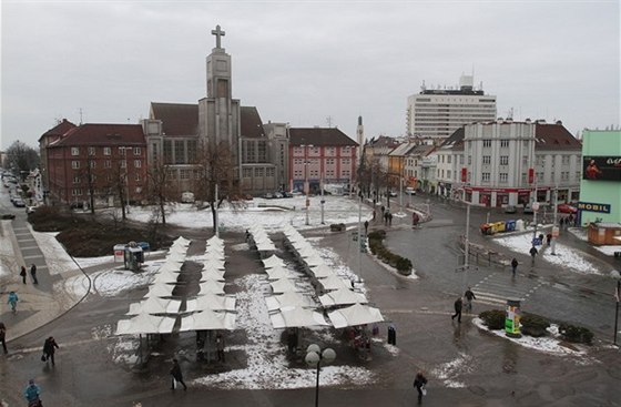 Námstí 28. íjna v Hradci Králové ped rekonstrukcí (2011)