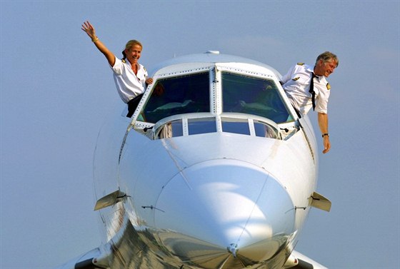 Beatrice Vialleová při posledním letu Concordu 31. května 2003