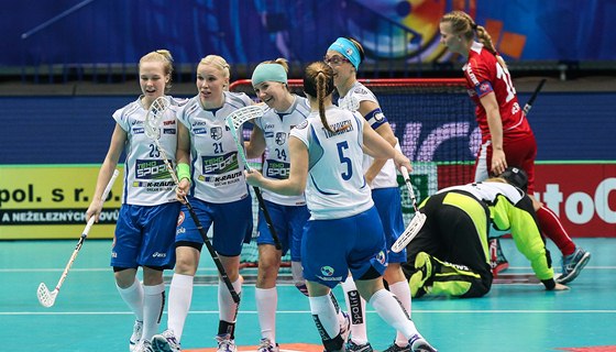 Momentka z utkání Finsko - Norsko