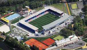 Z PTA�� PERSPEKTIVY. Takhle vypad� plze�sk� stadion z v��ky.