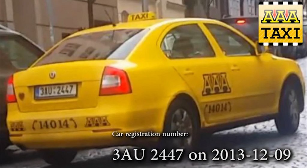 Turista nato�il taxi s turbo taxametrem.
