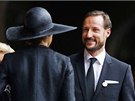 Norský korunní princ Haakon na vzpomínkové akci na poest zemelého Nelsona