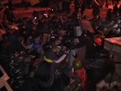 Ukrajinská policie zasáhla proti demonstrantm v Kyjev.