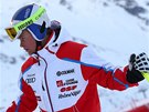 Alexis Pinturault ped obím slalomem ve Val D'Isere. 