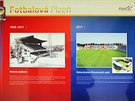 HISTORIE A SOUASNOST. Na levém snímku je stadion ve truncových sadech ped...