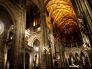 Nové osvětlení Svatovítské katedrály ukázalo mnoho doposud skrytých detailů.