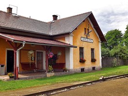 Nádraží Včelnička získalo titul Pohádkové nádraží roku 2013. Leží na...