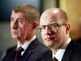 Andrej Babi (ANO) a Bohuslav Sobotka (SSD)