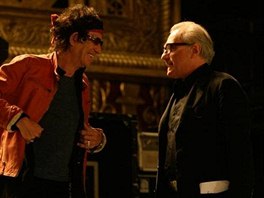 z natáení filmu Shine A Light - Keith Richards a Martin Scorsese