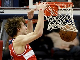 Jan Veselý z Washingtonu p�i efektní sme�i. 