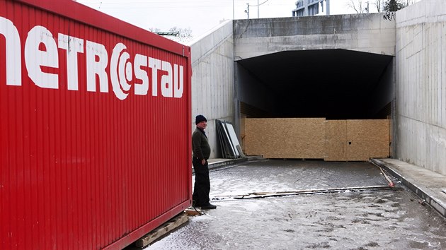 Metrostav peruil prce na tunelu Blanka (7. prosince 2013)