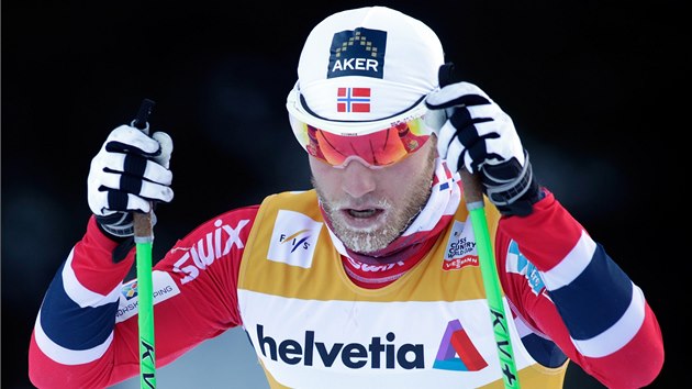 Martin Johnsrud Sundby na voln tictce v Davosu. 