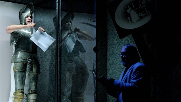Patrik Děrgel a Miroslav Hruška v Hamletovi ve Švandově divadle
