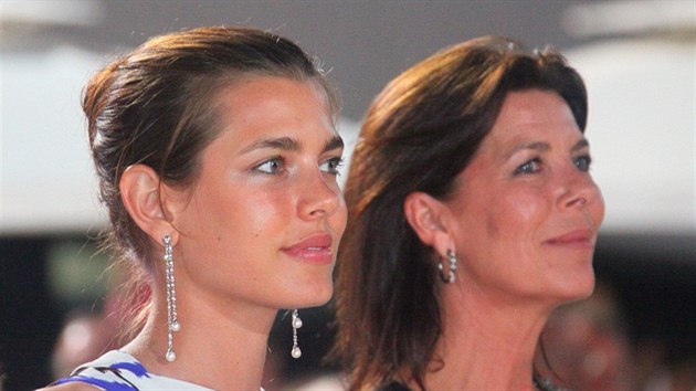 Charlotte Casiraghi a jej matka, monack princezna Caroline